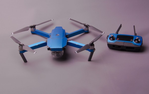 Skin für Mavic Pro Carbon-Blau